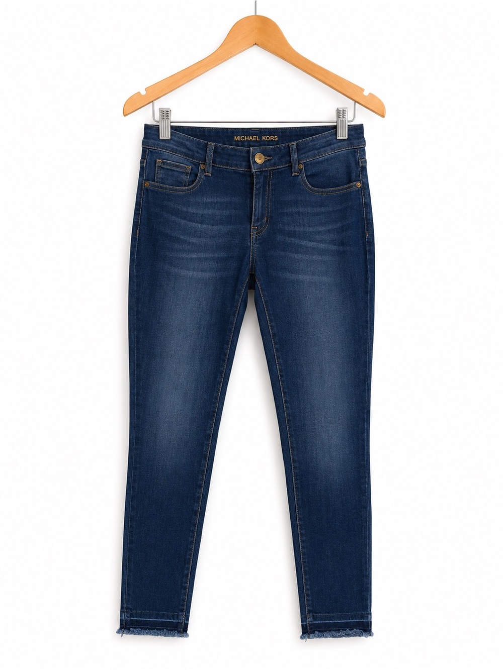 Michael Kors Izzy Skinny Jeans | Medium Wash | Raw Hem | Size 2